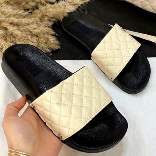 Round Toe Slippers Flat Sandals Women Flat Shoes Designer High Quality Slippers Women 2021 Shoes Women Summer Sandals Women