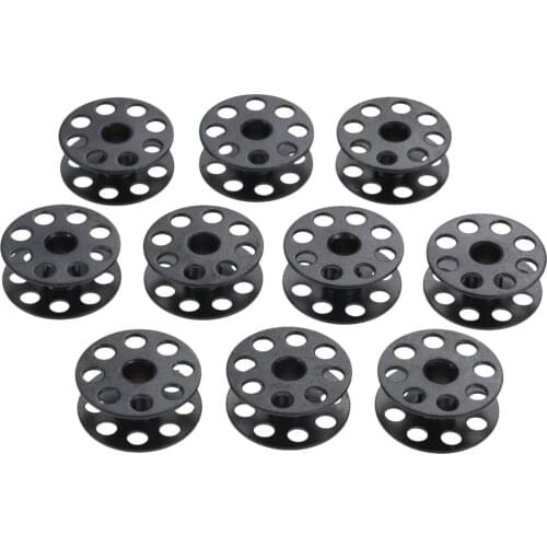 10pcs Black Bobbins M Size Fit for Industrial Single Needle Sewing Machine big Bobbin Machines 25mm