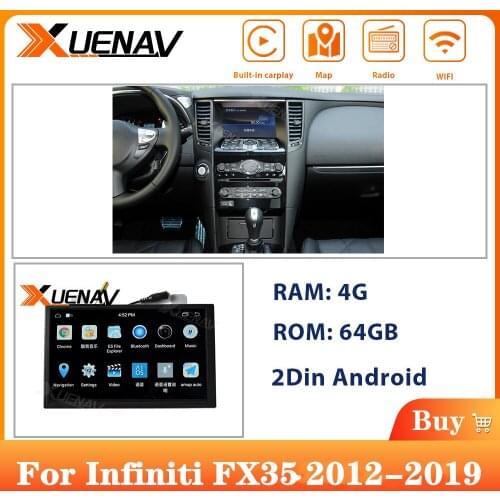 8inch 2 din For Infiniti Vertical Screen Multimedia Player For Infiniti FX EX G JX QX Q50L Q70LCar Autoradio GPS Navigation
