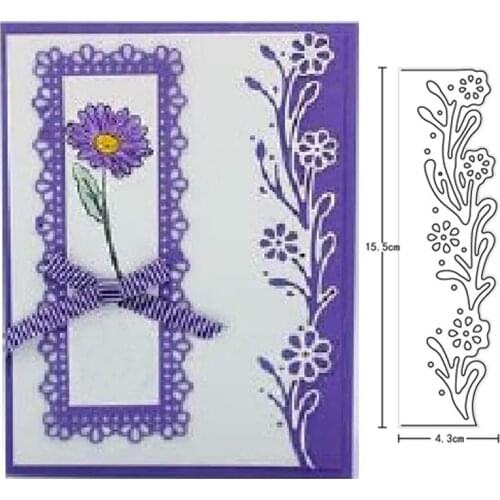 Metal cutting dies etched vine frame cut die mold decoration Scrapbook paper craft knife mould blade punch stencils dies
