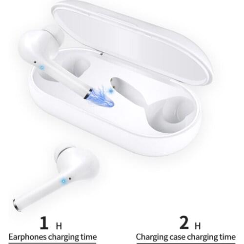 New TWS Bluetooth Wireless Earphones Stereo Headphone Hifi Sport Earbuds Headset With Mic Charging Box For iPhone Xiaomi