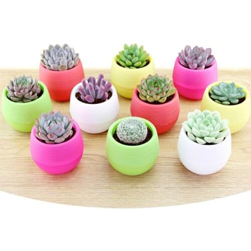 Mini Flowerpot Indoor Garden Potted Plant Pot Planter Home Decor Flower Pots Unbreakable Nursery Pots for Succulent Plants