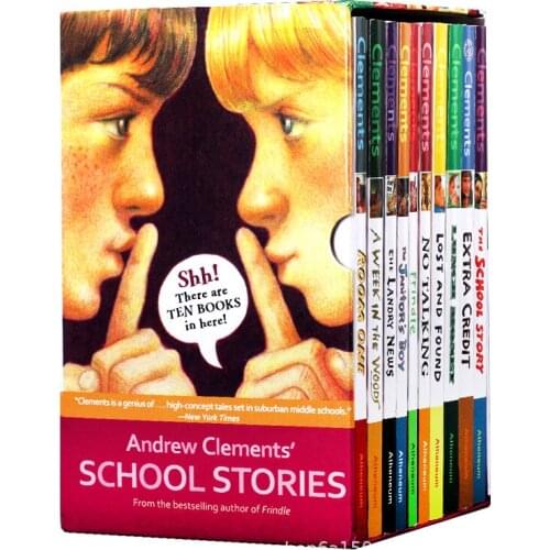 10 book/set Andrew Clements' School Stories Box Set the best selling school stories