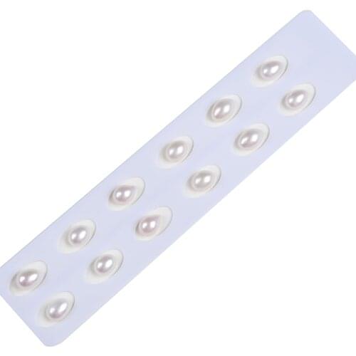 11*15mm white drop shape mabe pearl loose bead