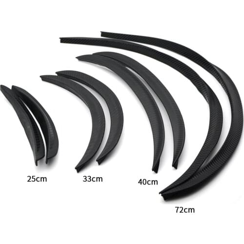 2 Pieces A Set Carbon Fiber Style Fender Flares Universal Arch Wheel Eyebrows Protect Ant-Scratch