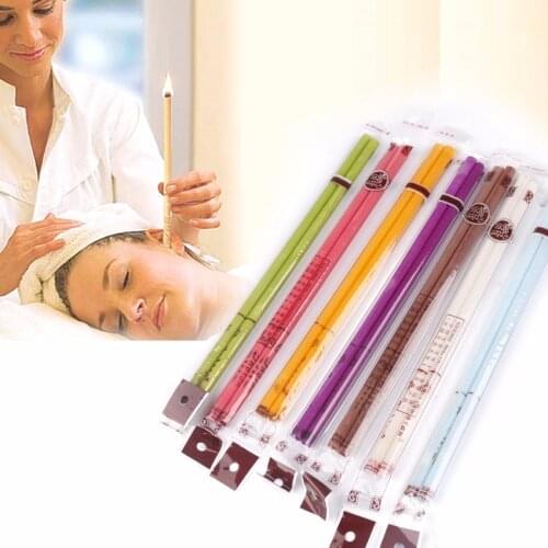 20/50/100 pcs Natural Ear Candling Healthy Care Ear Candle Treatment Wax Removal Cleaner Ear Coning Straight Type