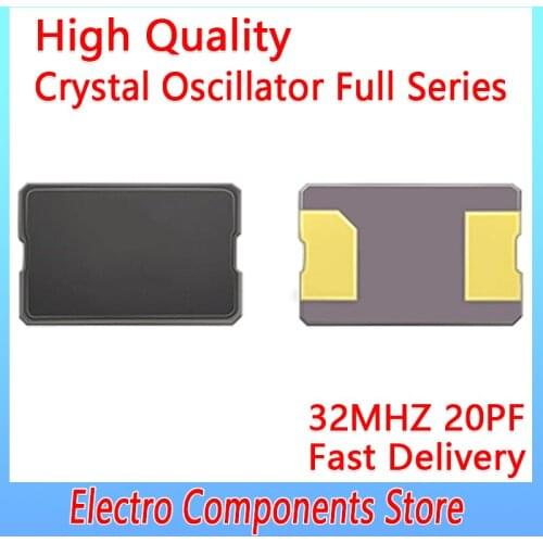 5PCS/Lot 2Pin 5032 SMD Passive Crystal Oscillator 32MHZ 20PF ±10PPM 5.0*3.2mm Ceramic Crystal Resonator DIY Electronic Kit