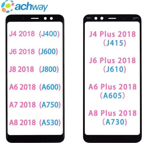 A750 Touch Screen Front display Glass Touch Panel A530 For SAMSUNG Galaxy j4 j6 j8 Plus 2018 Digitizer Lens A6 A7 Touch Panel A8