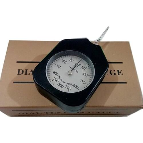 Analog Tension Gauge Meter Tester Gram Force Meter with Single Pointer Black Range 300G