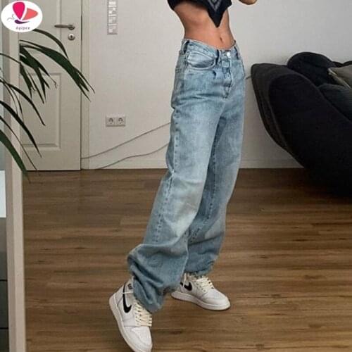 Apipee Women's Straight Jeans