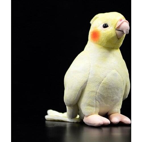 Free shipping Real Life Soft Parrot Stuffed Birds Animal Toy For children baby birthday gift