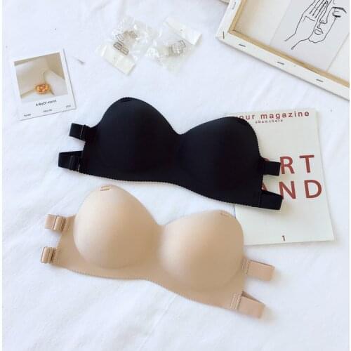 Backless Invisible Bra Push Up Sexy Women Lingerie Seamless Brassiere Backless No Sewing Bra Strapless Bralette Underware