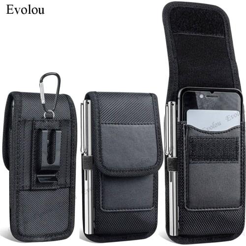 Phone Bag For Samsung A22 4G 5G M32 A03S S21 FE Note 20 Ultra A32 A52 A72 A51 A71 Case Belt Clip Holster Oxford Cloth Waist Bag