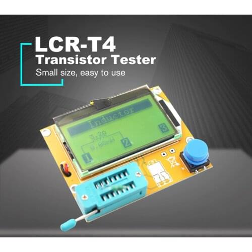 LCR-T4 LCD Digital Transistor Tester Meter Backlight Diode Triode Capacitance ESR Meter For MOSFET/JFET/PNP/NPN L/C/R 1