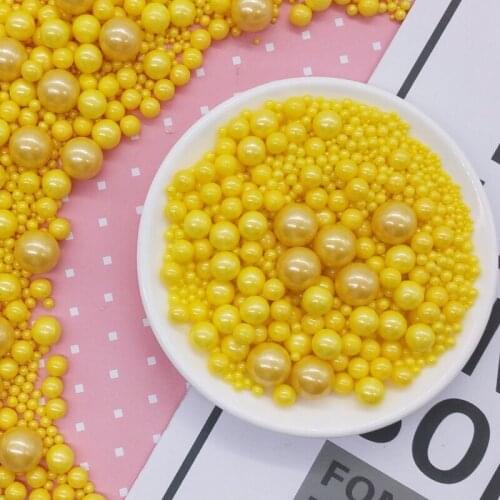 Decorative Yellow bauble color candy color sugar ball West Point cake ice cream baking decorative sugar beads