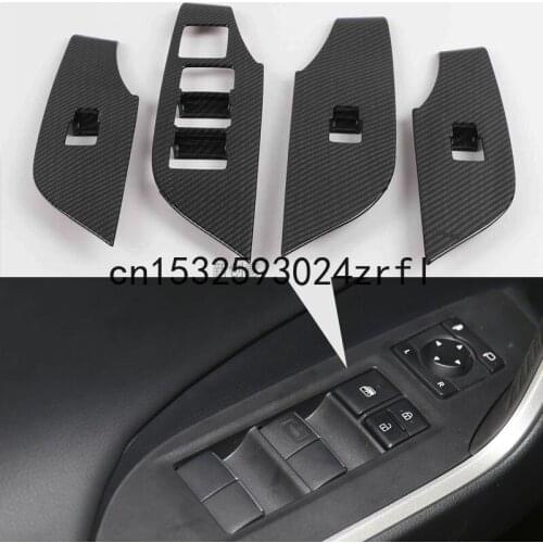 For Toyota rav4 2020 Window Lifter Switch Decorative Frame Window Key Paste Interior Modification Light Bar