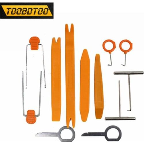 12Pcs Car Disassembly Tool Plastic Ideal For Dismantling and Assembling Radios 12Pcs/Set For Any Car Models Radio Removal