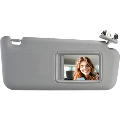 AU04 -Gray Right Passenger Side Sun Visor Fit for Toyota RAV4 with Sunroof 2006-2013 74320-42501-B3