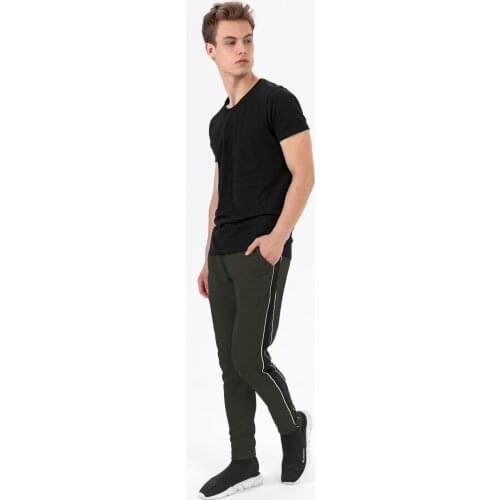 Mens Green Pocket Sweatpants