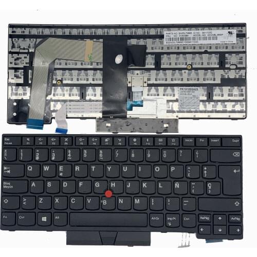 New ES SP Spanish Keyboard for Lenovo Thinkpad T470 A475 T480 A485 Laptop Black