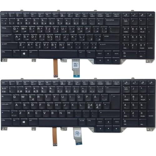 NEW laptop keyboard for DELL Alienware M17 17 R4 R5 Backlit Nordic NE 0YFWP0 PK1326T1B24/Arabic AR 0PPHHY PK1326T1B02