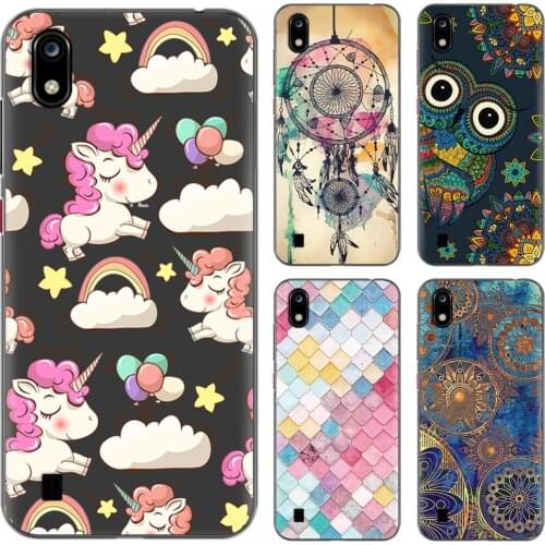Anti-knock Back Phone Cover For ZTE Blade A7 2019 Colorful TPU Painted Cover Fashionable Silicone back Design Cover Phone