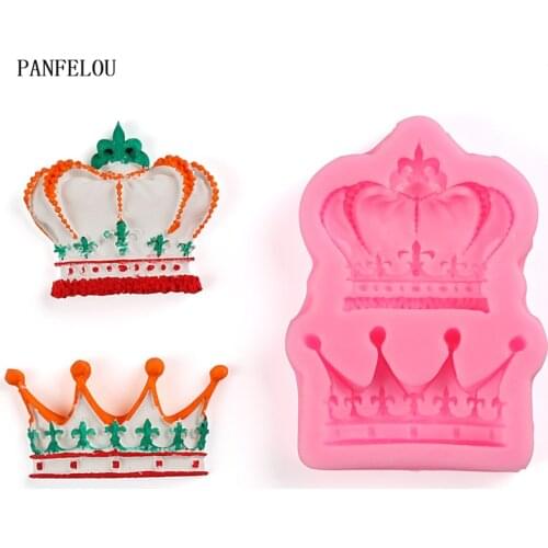 DIY The crown Cakes Molds Silicone Mold Fondant Cake Chocolate Soap Candy Biscuit Sugar Mold Baking Kitchen Accessories