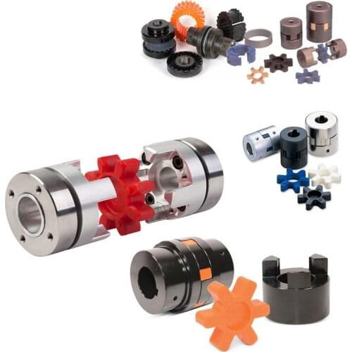 Plum aluminum alloy star elastic servo motor screw coupling