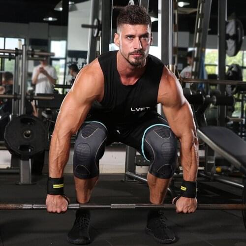 Sports Knee Pads Nylon Silicone Non-Slip Breathable Knee Pads Basketball Fitness Outdoor Climbing Protection Accessories