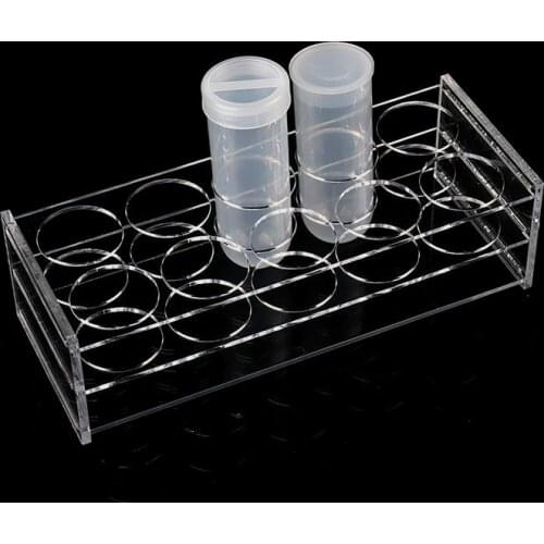 Plexiglass Rack For Centrifuge Tube 100 ml Plexiglass Stand Place 10 Tubes Transparent Test Tube Holder Diameter 40 mm