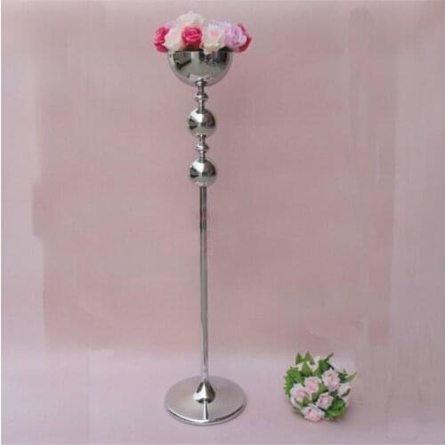 Wedding Silver road leads 125cm( 49.2") Wedding flower vase Wedding decoration 10pcs/lot