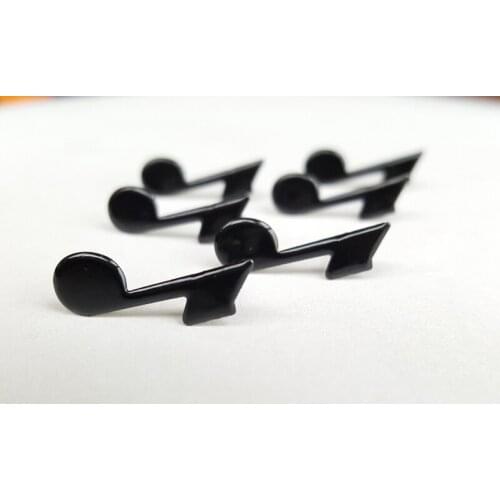 100pcs/lot 10*21mm Black Music Symbol Metal BradsWholesale Scrapbooking Paper Photo Album Festival Gifts Cards Box Cosplay Diy
