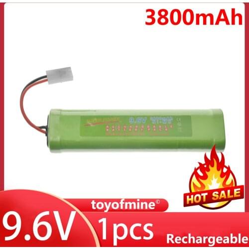 1x 9.6V NiMH 3800mAh Super Power Rechargeable Battery Pack Car Tamiya Plug