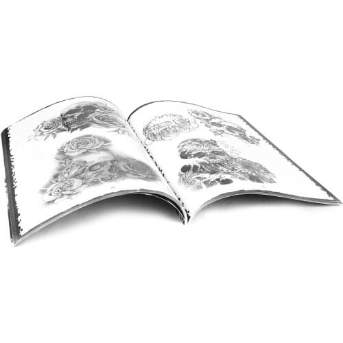 A4 Size 76 Pages Skull Flash Book Sketch Manuscripts for Artists