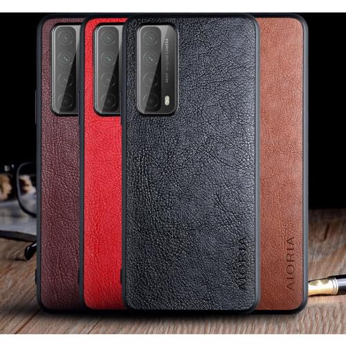 Case for Huawei P smart 2021 6.67" luxury Vintage Leather skin capa with Slot cover for Huawei P Smart 2021 case funda coque