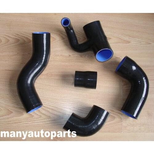 BLACK SILICONE TURBO BOOST HOSE FIT FOR VOLVO 850 S70 V70 T-5/T-5R T5 T5S T5R 2.3L