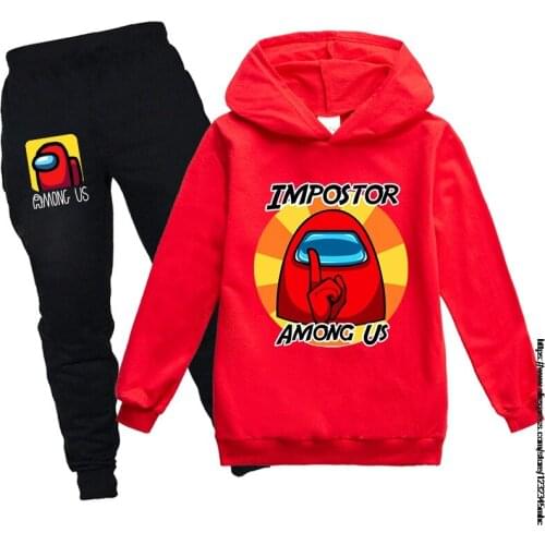 Game Among Us Girls Clothing Sets Spring Toddler Girls Hoodie and Pants Kids Tracksuit For Girl Suit Children Clothing 2-16Year