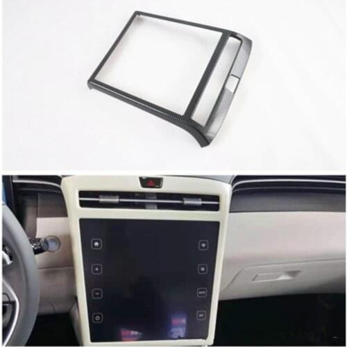 For Hyundai Tucson L 2021 Car GPS Navigation Panel Frame Cover Trims Car-Styling Accessories
