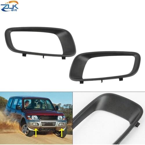 ZUK For Mitsubishi Pajero Montero 2000 2001 2002 2003 V73 V75 V76 V77 V78 Front Fog Light Cover Fog Lamp Frame MR388019 MR388020