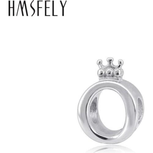 HMSFELY 316L Stainless Steel Hollow Crown Beads High polished Jewellery Beads Accessories For Charms Bracelet Necklace Making