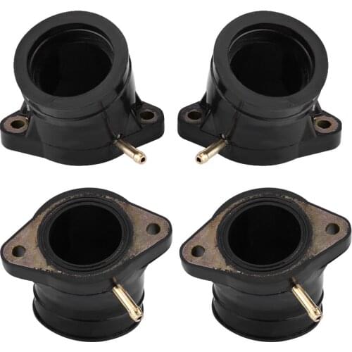 4PCS Motorcycle Carburetor Intake Manifold Adapter Boot For Yamaha XJ1100 XS1100 XS1100L