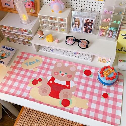 Korean Kawaii Mouse Pad Cute Placemat Desktop Table Mat Desk Mat Large Game Mat Gaming Accessories Students School Writing Pad