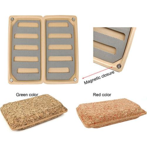 2pcsXAventik Cork Coat EVA Foam Fly Box Slit Foam Fly Fishing Box 6X3.48X1.2inch