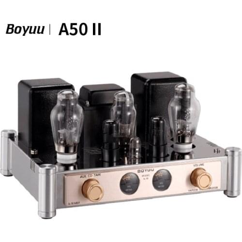 Boyuu A50 II 300B vacuum tube amp Class A HiFi Integrated Vacuum Tube Amplifier 12AT7 6v6 Lamp Amplifier HIFI Single-Ended Amp