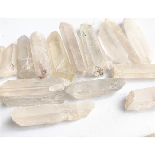 Healing Crystal Stone Quartz Single Natural Clear Column Decoration Pointed Collectables DIY Craft