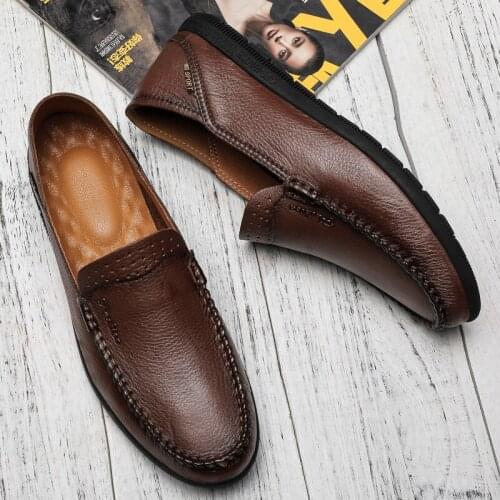 Mens Causal Shoes Men Leisure Shoes Leather Casual Zapatos Informales De Hombre Shoe Man Mens For Spring Fashion