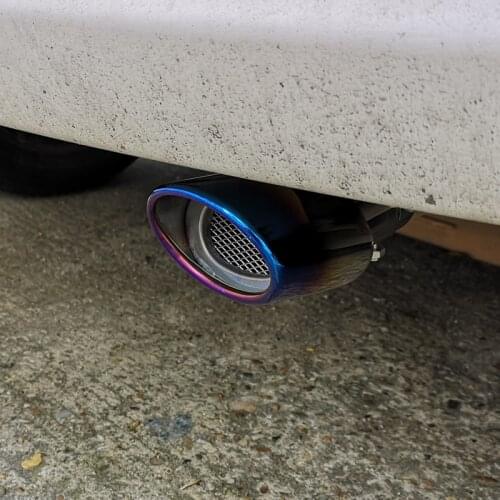 Stainless Steel Car Muffler End Pipe Exhaust Tips for Toyota YARiS 2008 2009 2010 2011 Styling Moulding Trim