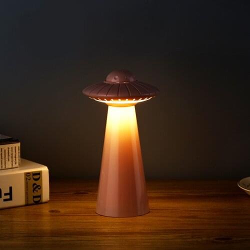 Ufo Charging Table Lamp Creative Table Lamp Bedroom Adjustable Atmosphere Table Lamp Smart Night Light Lamp Bedside La