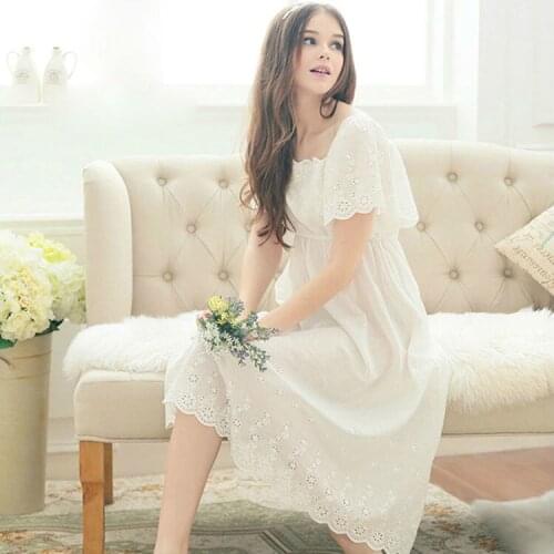 2017 New summer style Nightgown Nightdress pijama Ladies Sleepwear Women nightwear AZ347