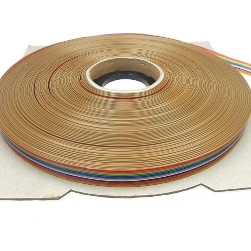 1M 5M 10M 20M meter 14P 1.0MM Pitch Rainbow color IDC Flat Ribbon Cable